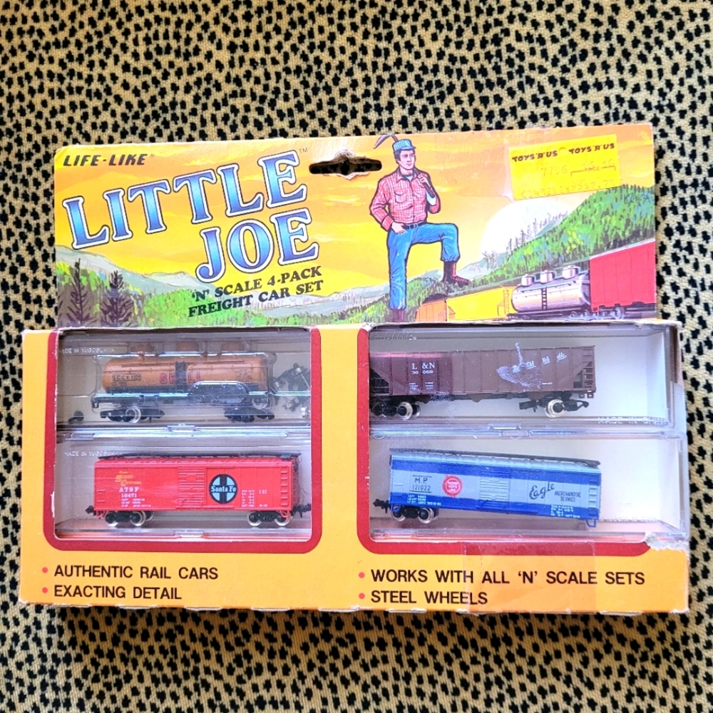 Little Joe N Scale Freight Car Set - Multicolor. Vintage.